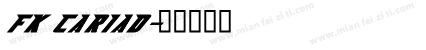 FK CARIAD字体转换